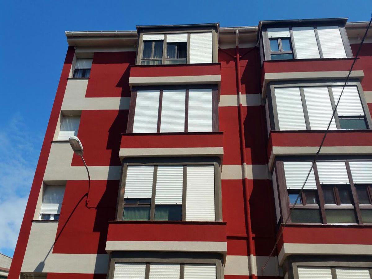 Rehabilitacion de fachada en lekeitio