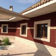 Fachada interior con corcho proyectado